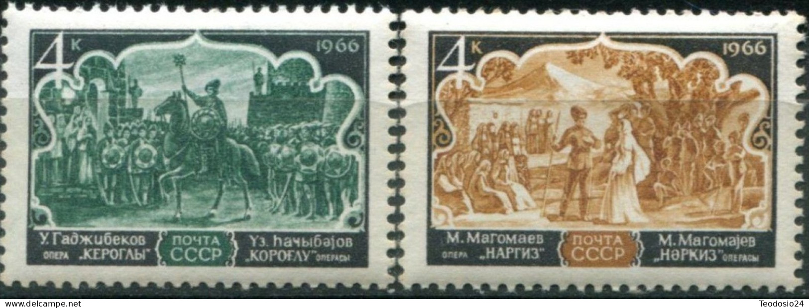 Russie 1966 Yt 3154/5  Serie Completa   ** - Unused Stamps