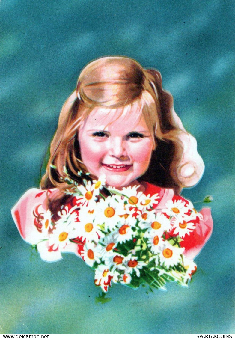 CHILDREN Portrait Vintage Postcard CPSM #PBV078.A - Retratos