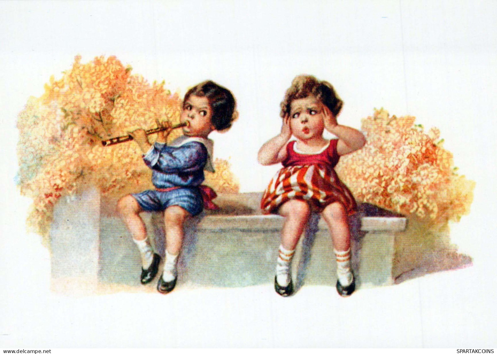 CHILDREN Scenes Landscapes Vintage Postcard CPSM #PBU467.A - Scènes & Paysages
