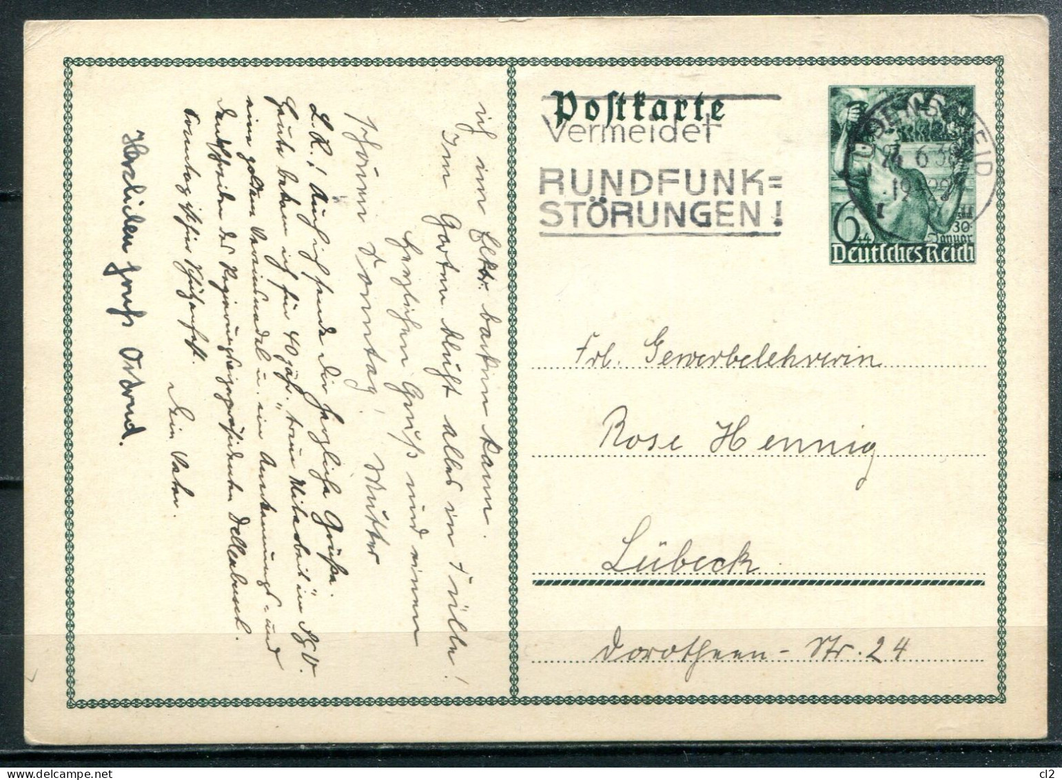 ALLEMAGNE - Ganzsache (Entier Postal) Michel P267 (Vermeidet RUNDFUNK STÖRUNGEN !) - Andere & Zonder Classificatie