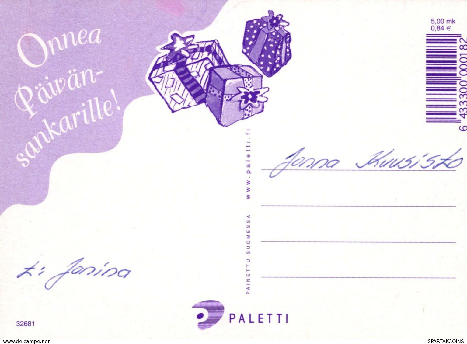 JOYEUX ANNIVERSAIRE 6 Ans FILLE ENFANTS Vintage Postal CPSM #PBT754.A - Birthday