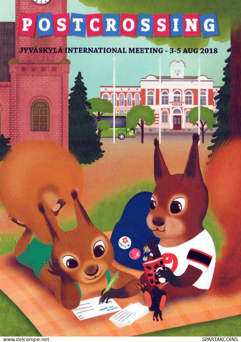 SCOIATTOLO Animale Vintage Cartolina CPSM #PBS682.A - Autres & Non Classés