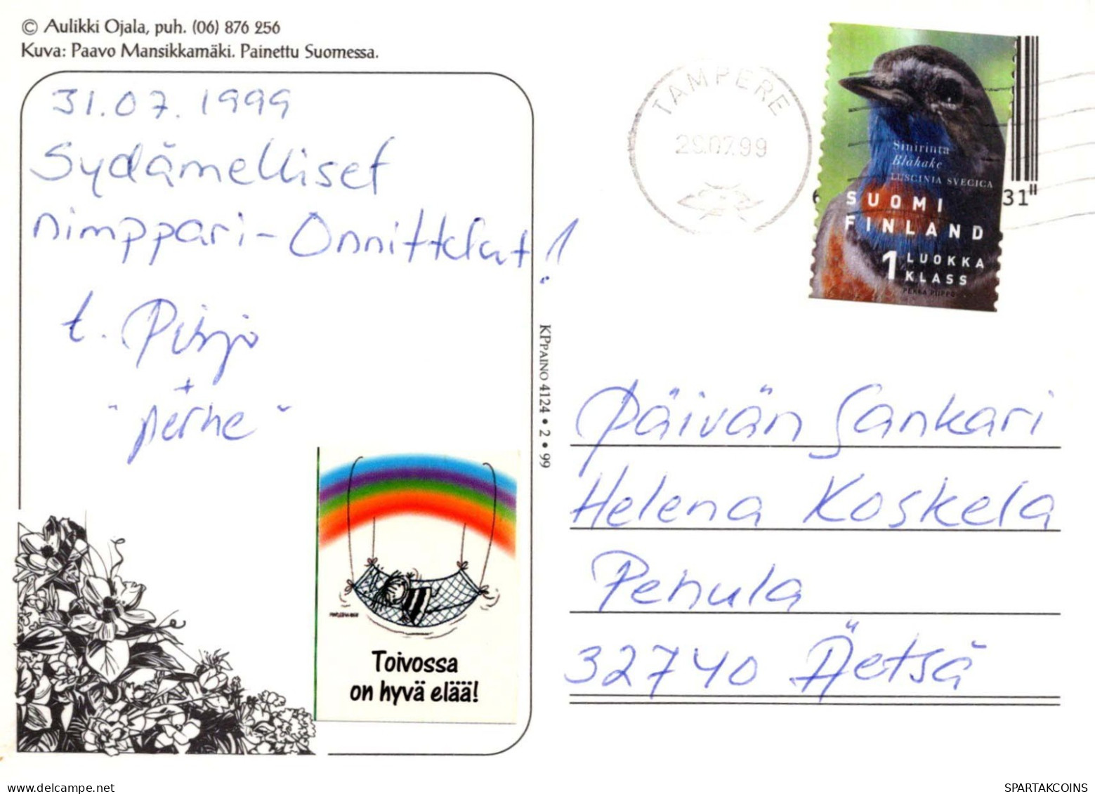 PAPILLONS Animaux Vintage Carte Postale CPSM #PBS458.A - Papillons
