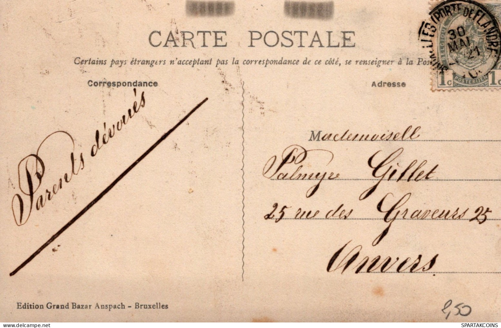 BELGIQUE BRUXELLES Carte Postale CPA #PAD564.A - Bruxelles-ville