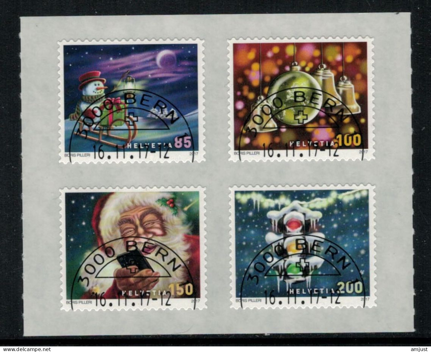 Suisse /Schweiz/Svizzera/Switzerland // 2017 // Timbres De Noël 2017 Oblitéré No. 1656-1659 - Usati