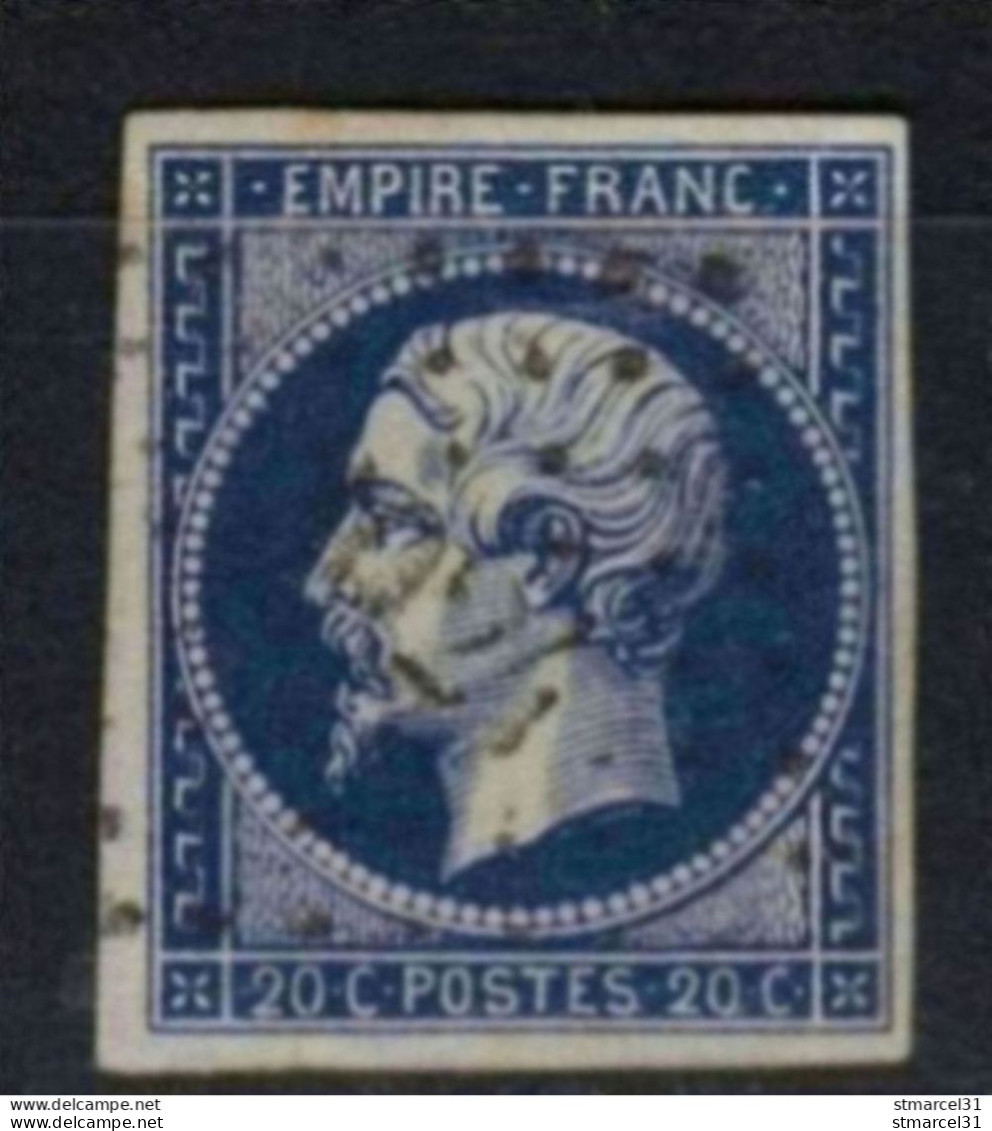 RARE Le VRAI BLEU NOIR N°14Ab LUXE Nuance Authentifiée Et Notée P Scheller Signé Cf Descr - 1853-1860 Napoléon III