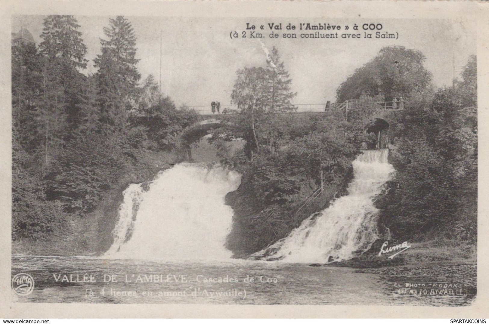 BELGIEN COO WASSERFALL Provinz Lüttich (Liège) Postkarte CPA Unposted #PAD200.A - Stavelot