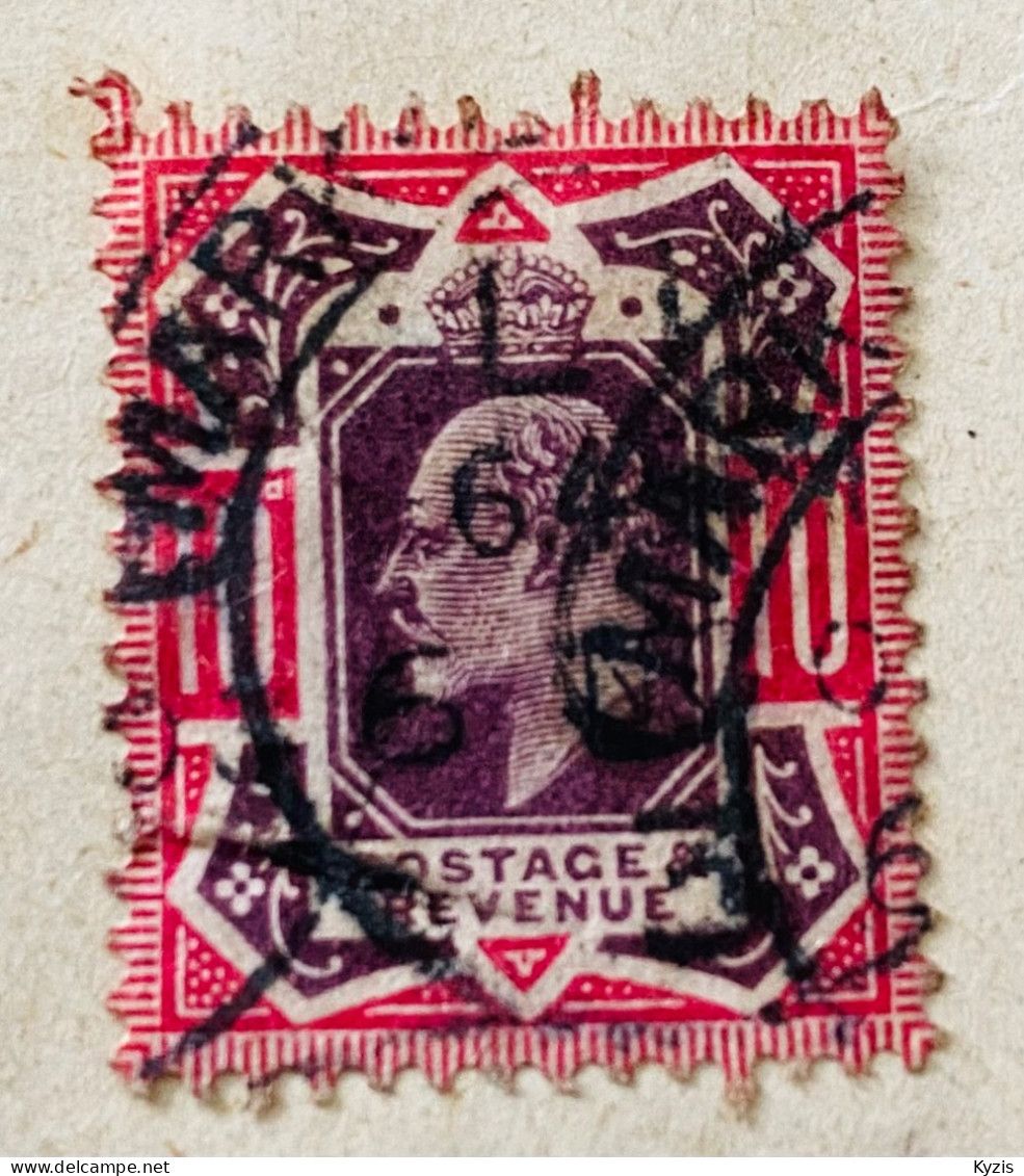 GRANDE-BRETAGNE - Scott 137 (1902) - TRÈS FIN - BELLE DENTELURES - Gebraucht