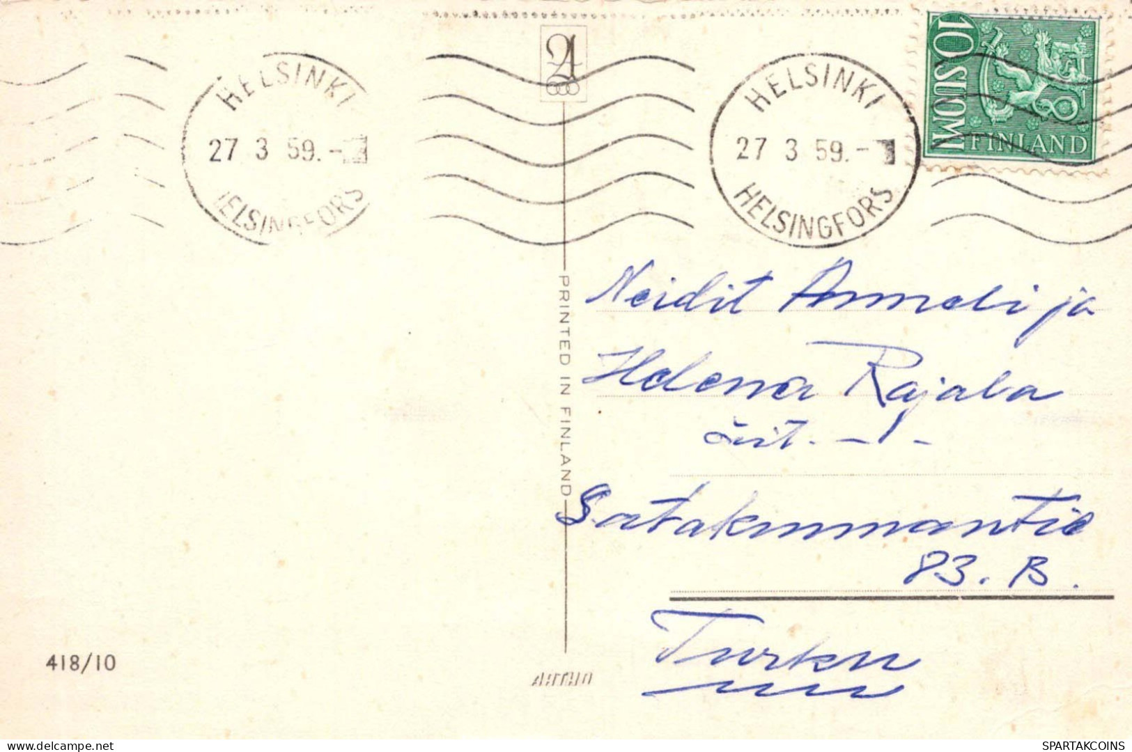 PASCUA POLLO HUEVO Vintage Tarjeta Postal CPA #PKE402.A - Pasen