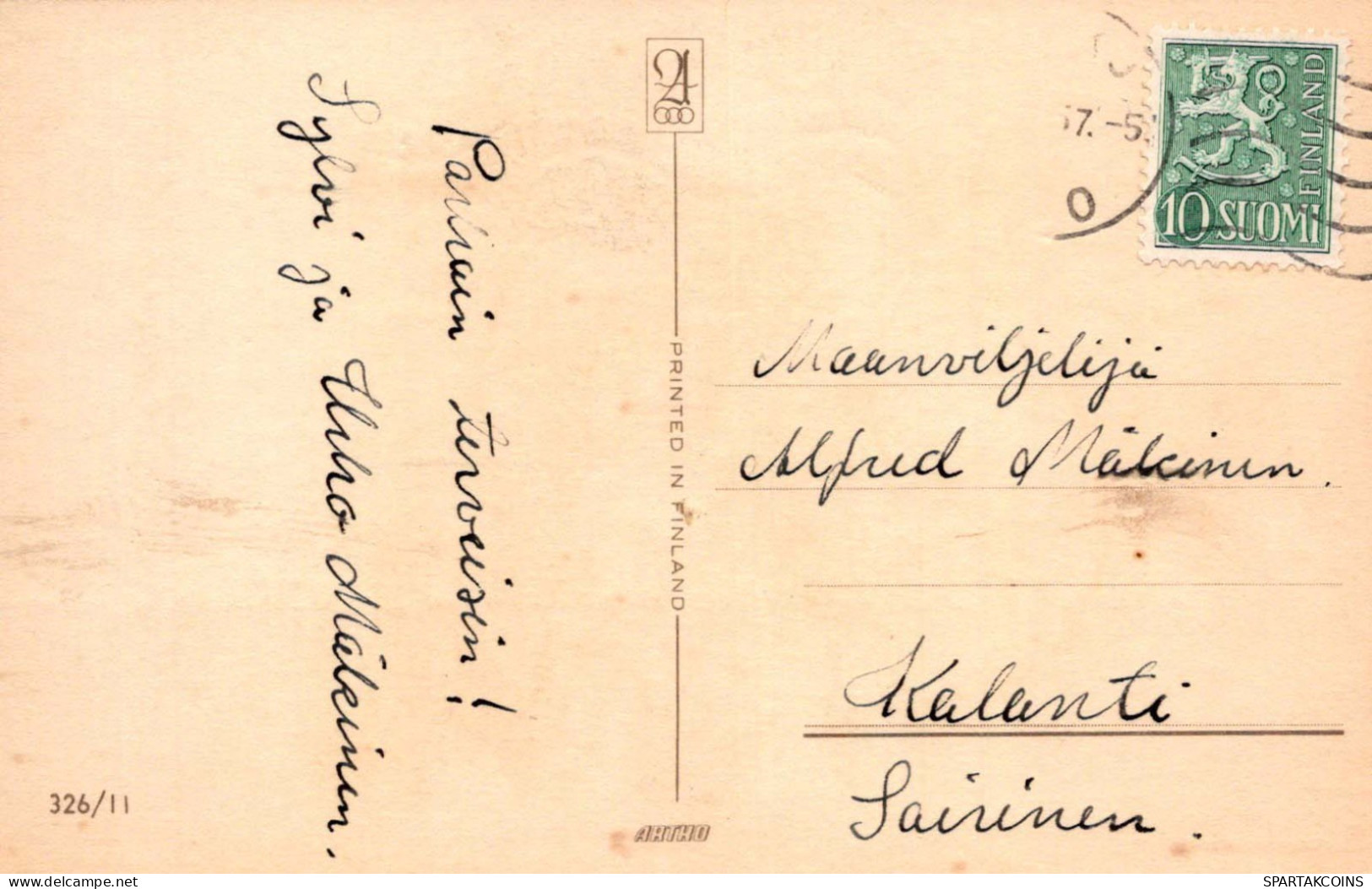PASCUA FLORES HUEVO Vintage Tarjeta Postal CPA #PKE177.A - Easter