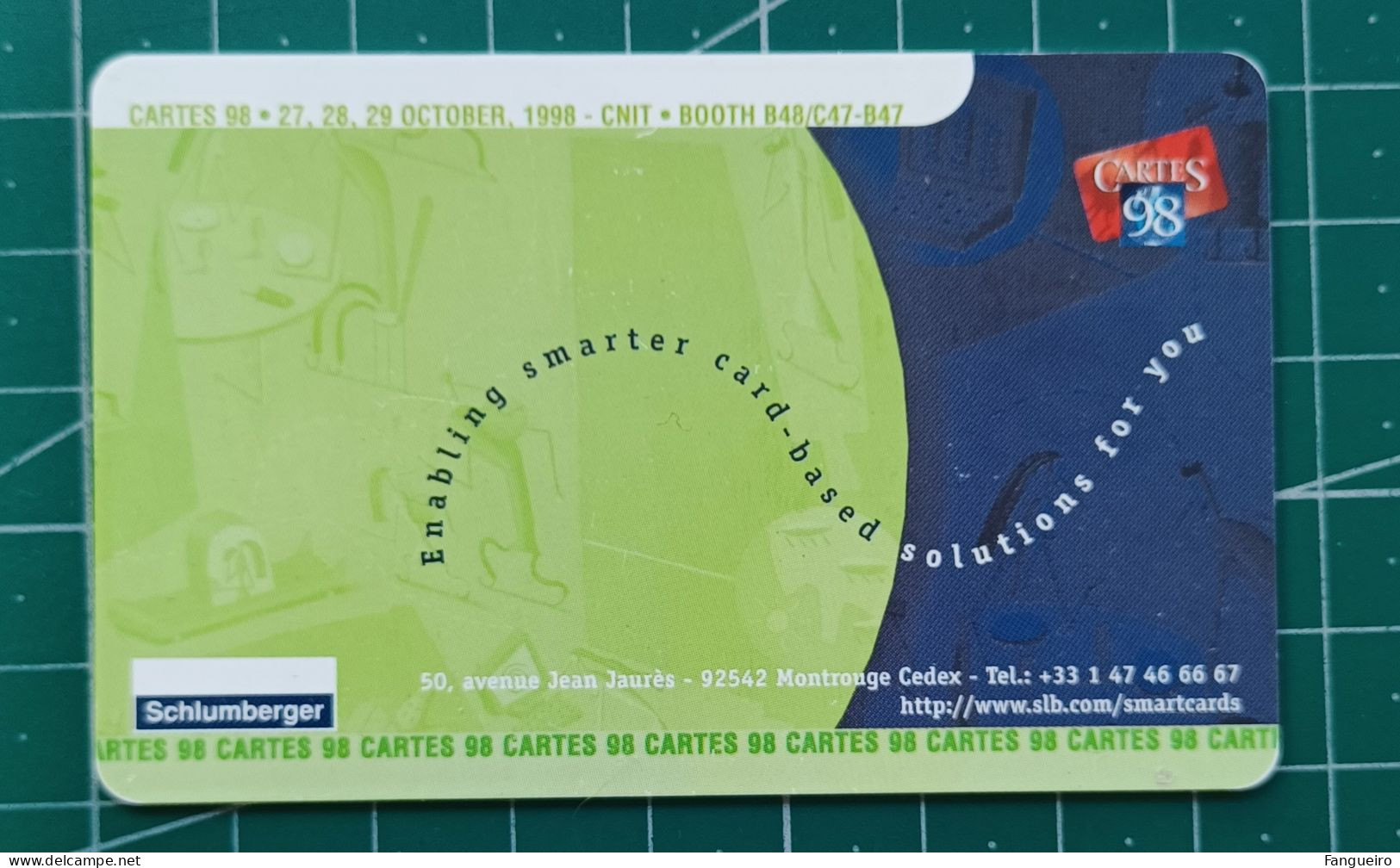 FRANCE SCHLUMBERGER CARD CARTES 98 - Andere & Zonder Classificatie