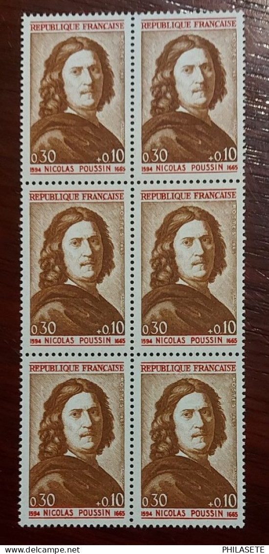 France Bloc De 6 Timbres Neuf** YV N° 1443 Nicolas Poussin - Mint/Hinged