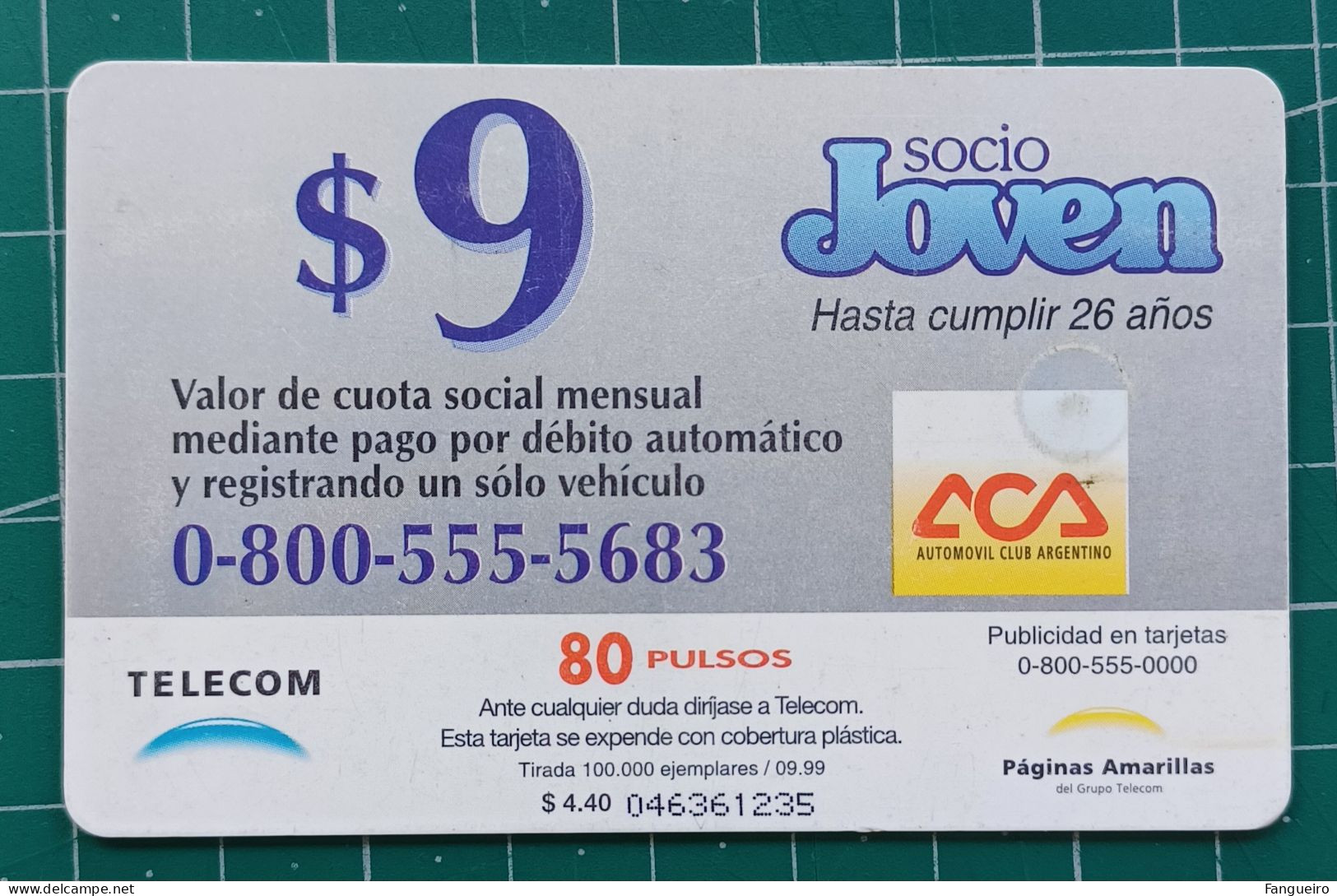 ARGENTINA ASSOCIATE CARD CAR CLUB - Sonstige & Ohne Zuordnung