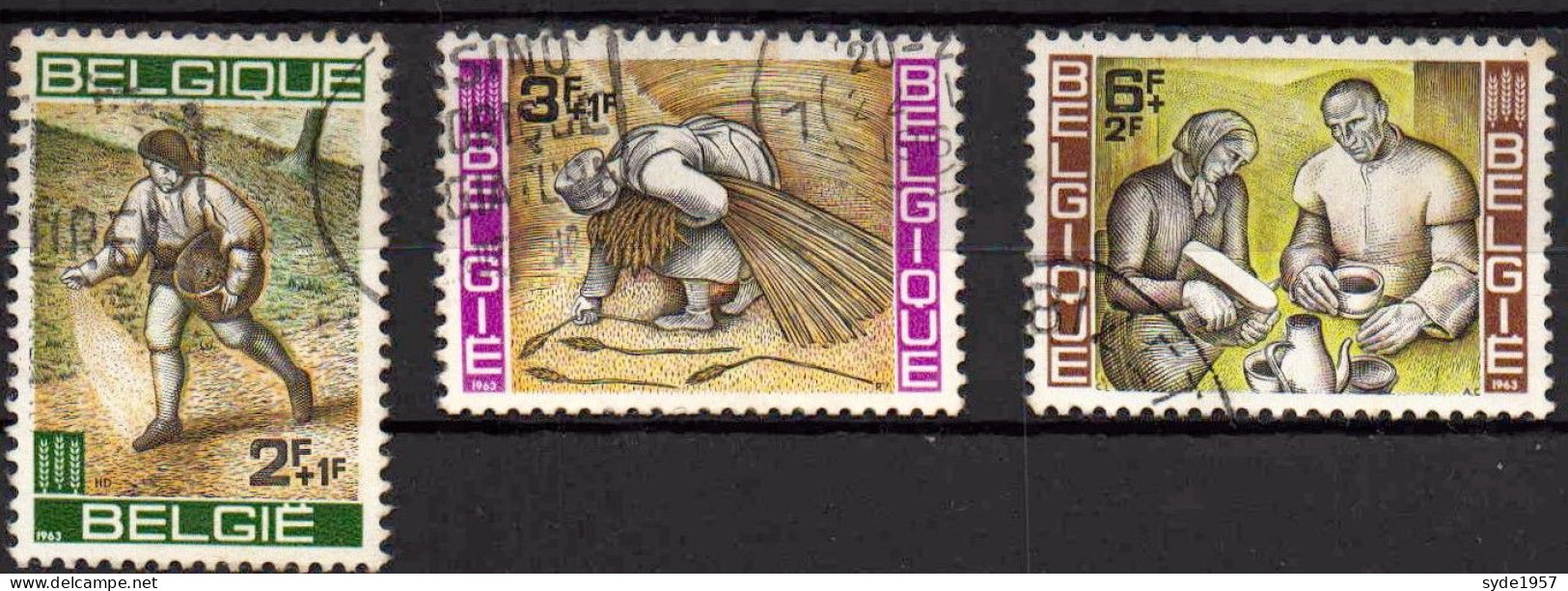 Belgique 1963 Campagne Mondiale Contre La Faim. COB 1243 à 1245 - Used Stamps