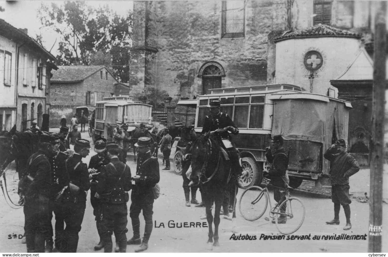 LA GUERRE - Autobus Parisien Servant Au Ravitaillement - Carte-Photo Envoyée De Saint-Malo - Autres & Non Classés