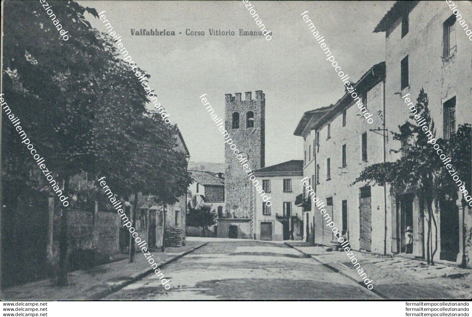 Ba141 Cartolina Valfabbrica Corso Vittorio Emanuele Perugia Umbria Bella! - Perugia