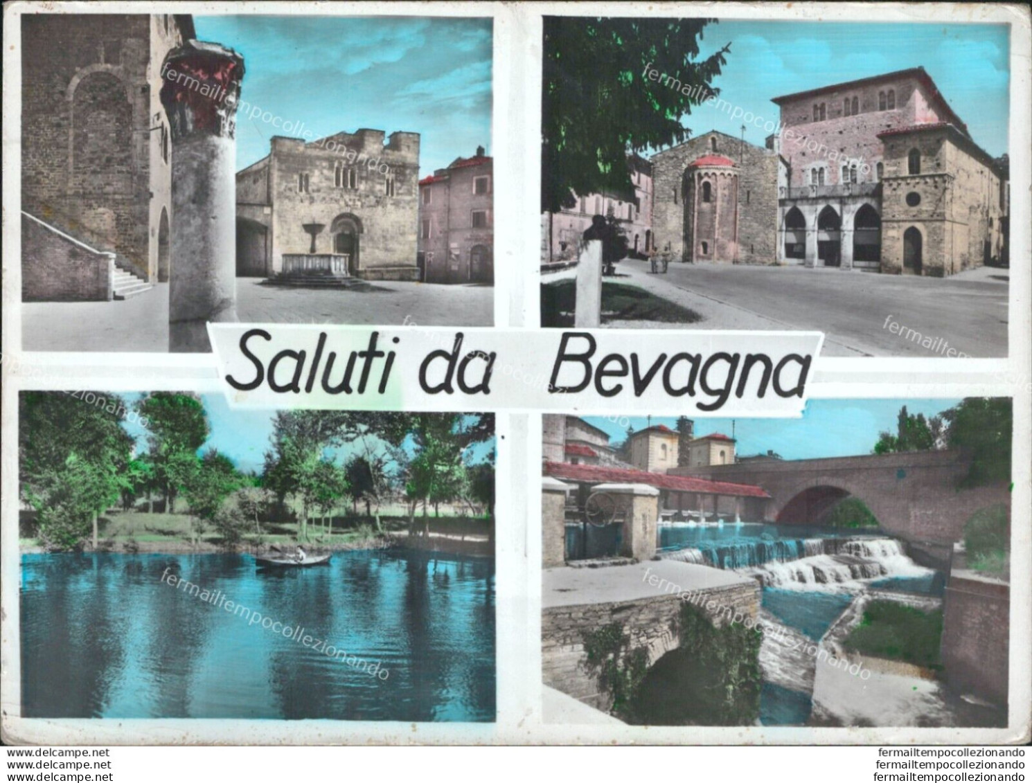 Ar168 Cartolina Saluti Da Bevagna Provincia Di Perugia - Perugia