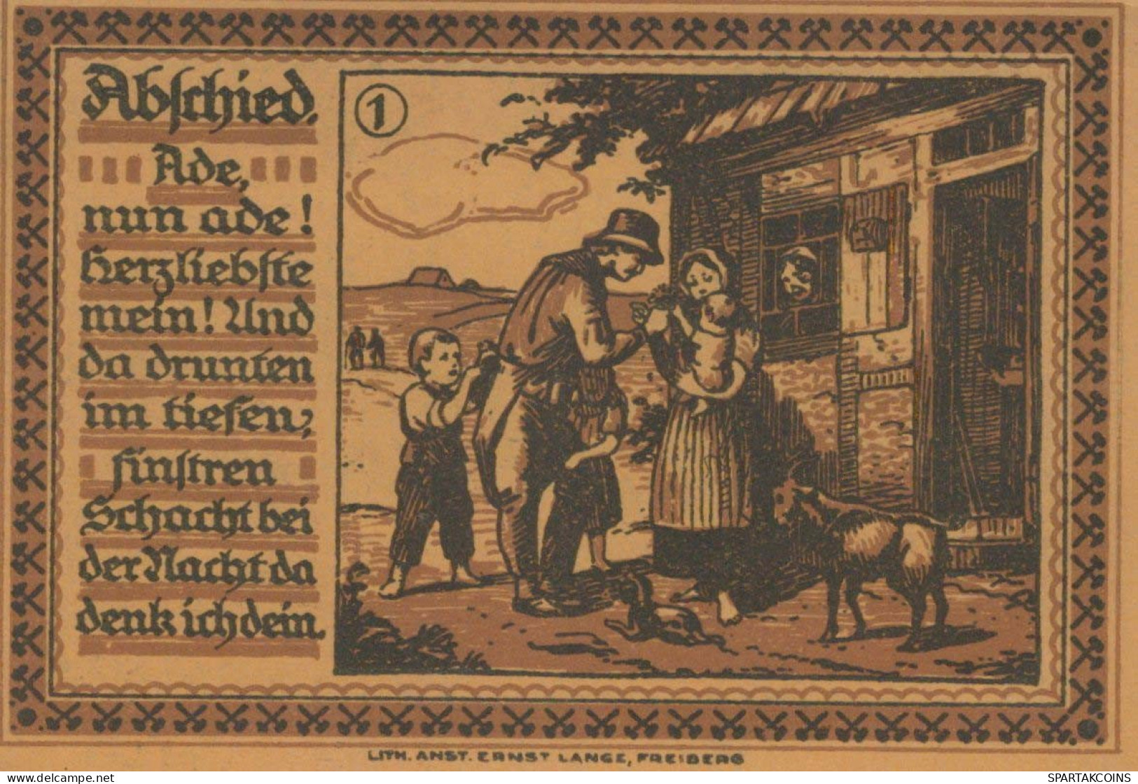 75 PFENNIG 1921 Stadt FREIBERG Saxony UNC DEUTSCHLAND Notgeld Banknote #PA589 - Lokale Ausgaben