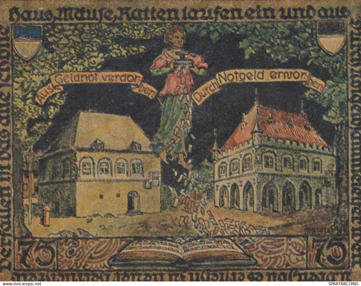 75 PFENNIG 1921 Stadt ERKELENZ Rhine UNC DEUTSCHLAND Notgeld Banknote #PB333 - [11] Emissioni Locali