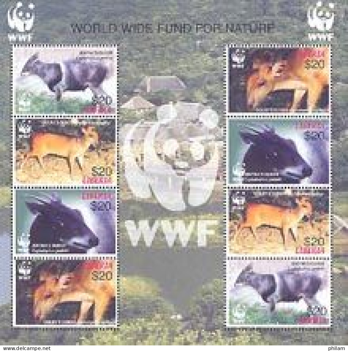 LIBERIA 2005 - WWF - Cephalophus Jentiki - Feuillet  - Ungebraucht