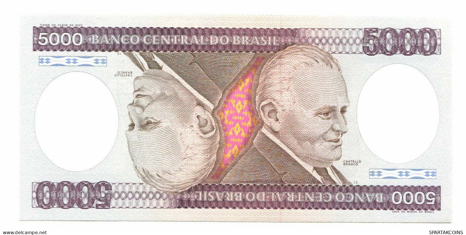 BRASIL 5000 CRUZEIROS 1985 UNC Paper Money Banknote #P10877.4 - [11] Local Banknote Issues