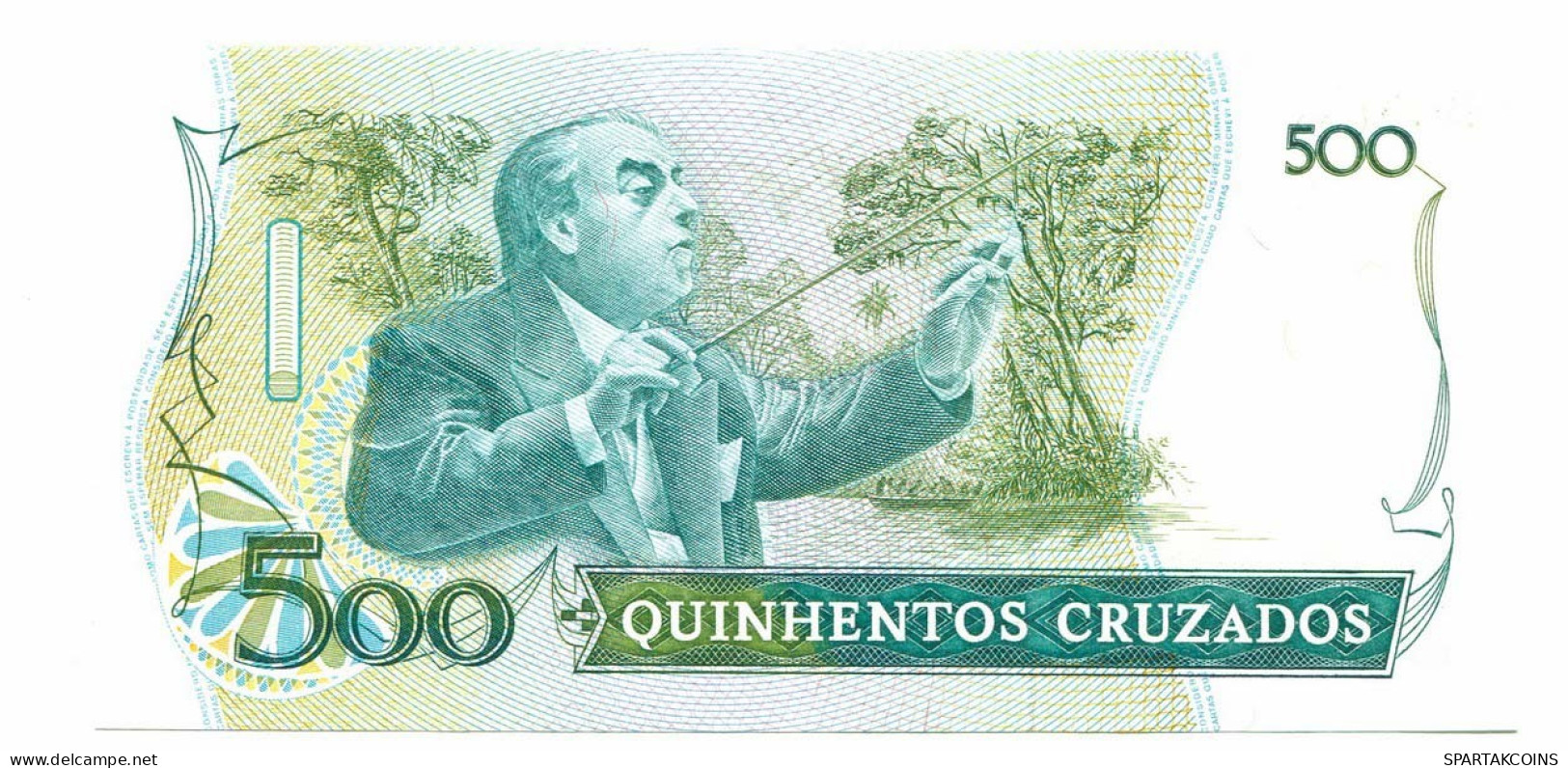 BRASIL 500 CRUZADOS 1988 UNC Paper Money Banknote #P10866.4 - [11] Emissions Locales