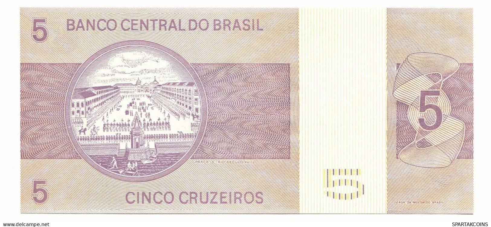 BRASIL 5 CRUZEIROS 1974 UNC Paper Money Banknote #P10833.4 - [11] Local Banknote Issues