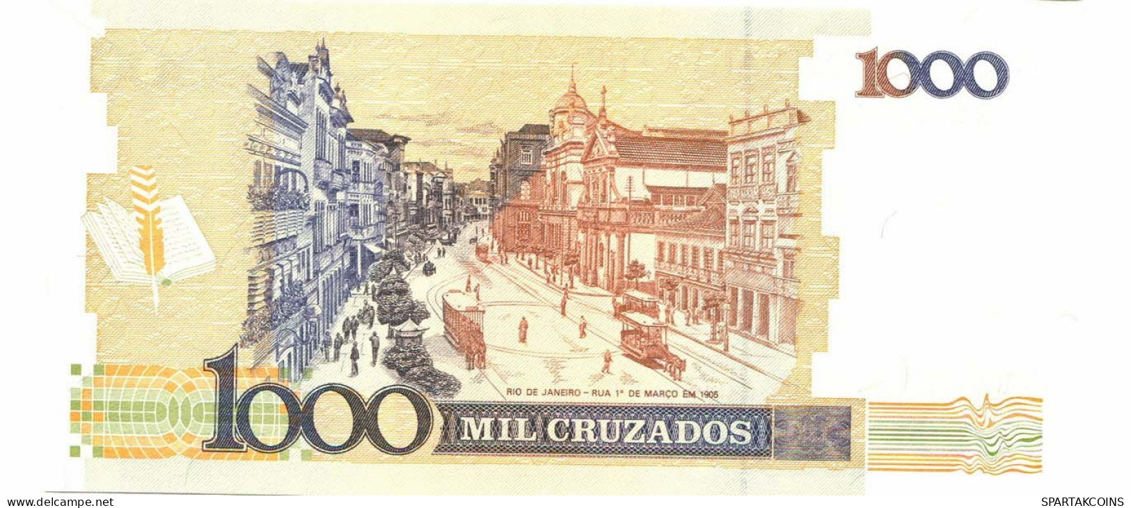 BRASIL 1000 CRUZADOS 1989 UNC Paper Money Banknote #P10872.4 - [11] Local Banknote Issues