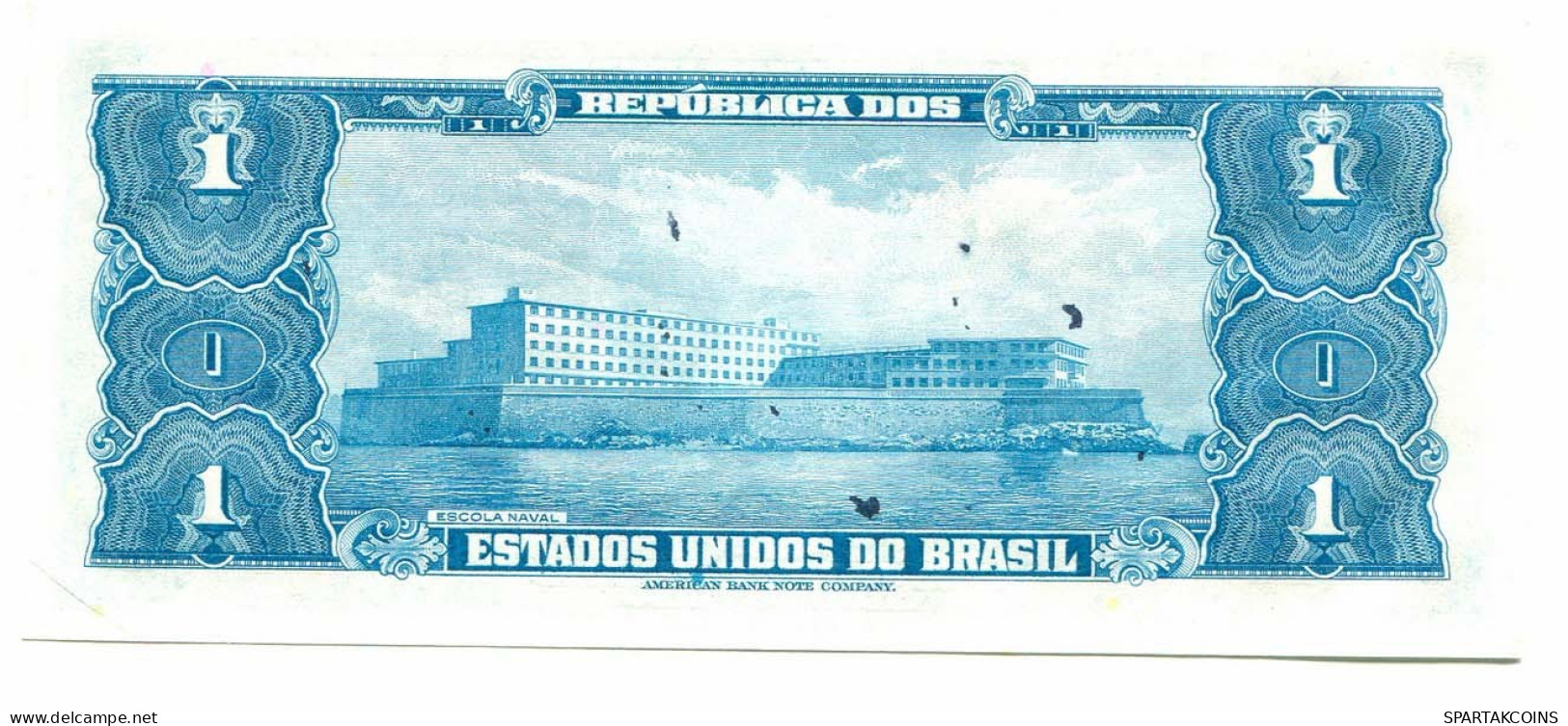 BRASIL 1 CRUZEIRO 1954 SERIE 325A Hand Signed P 132 UNC Paper Money #P10822.4 - [11] Emissions Locales