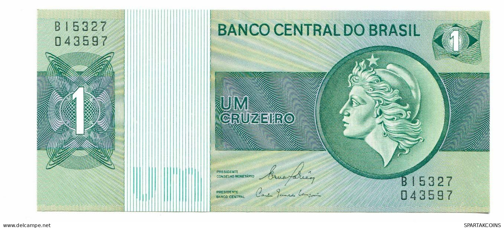 BRASIL 1 CRUZEIRO 1980 UNC Paper Money Banknote #P10825.4 - Lokale Ausgaben
