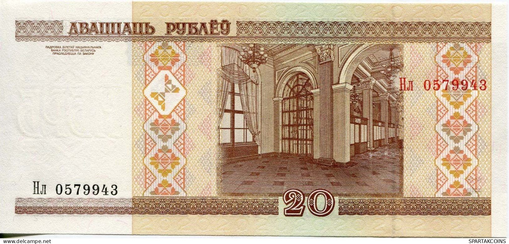 BELARUS 20 RUBLES 2000 The National Bank Of Belarusians Paper Money Banknote #P10201.V - Lokale Ausgaben