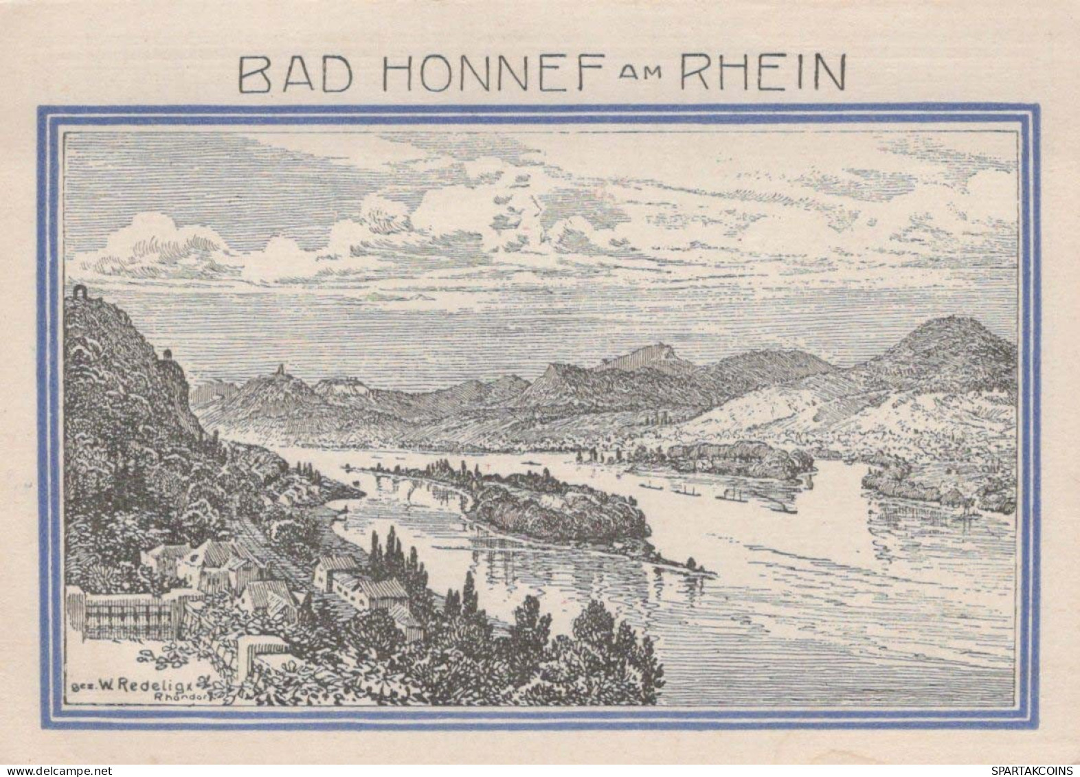 99 PFENNIG 1921 Stadt BAD HONNEF Rhine UNC DEUTSCHLAND Notgeld Banknote #PI480 - [11] Lokale Uitgaven