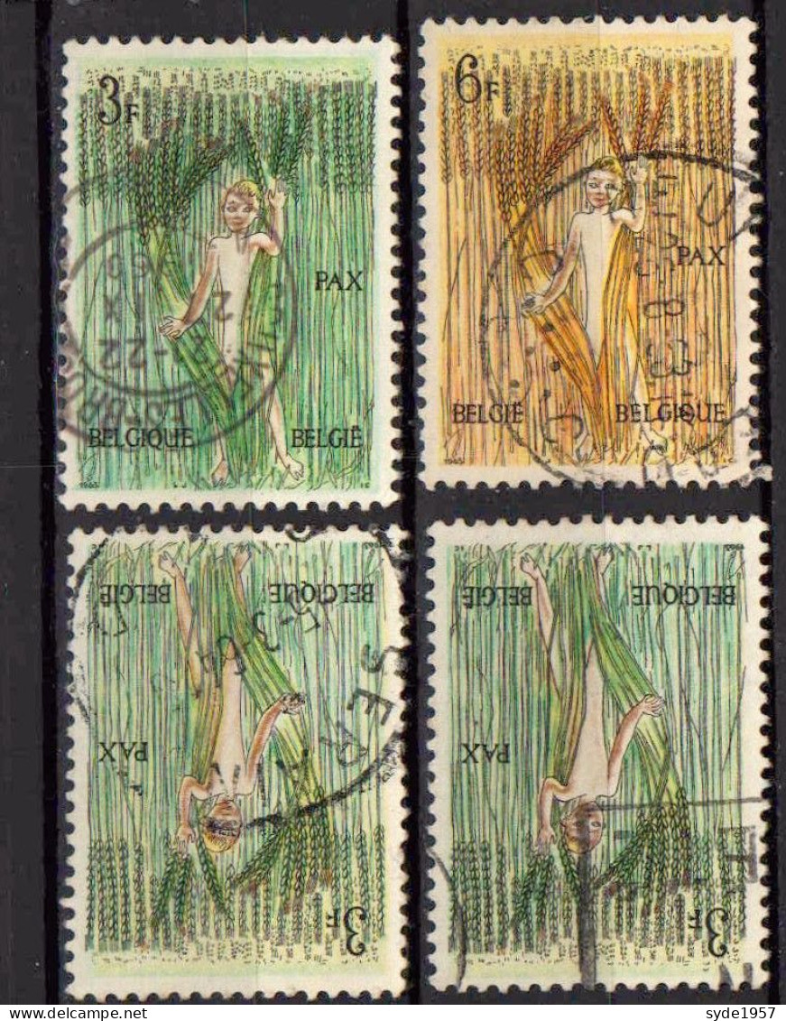 Belgique 1963 Mouvement Du 8 Mai Pour La Paix  COB 1251 (3x) Et 1252 - Used Stamps