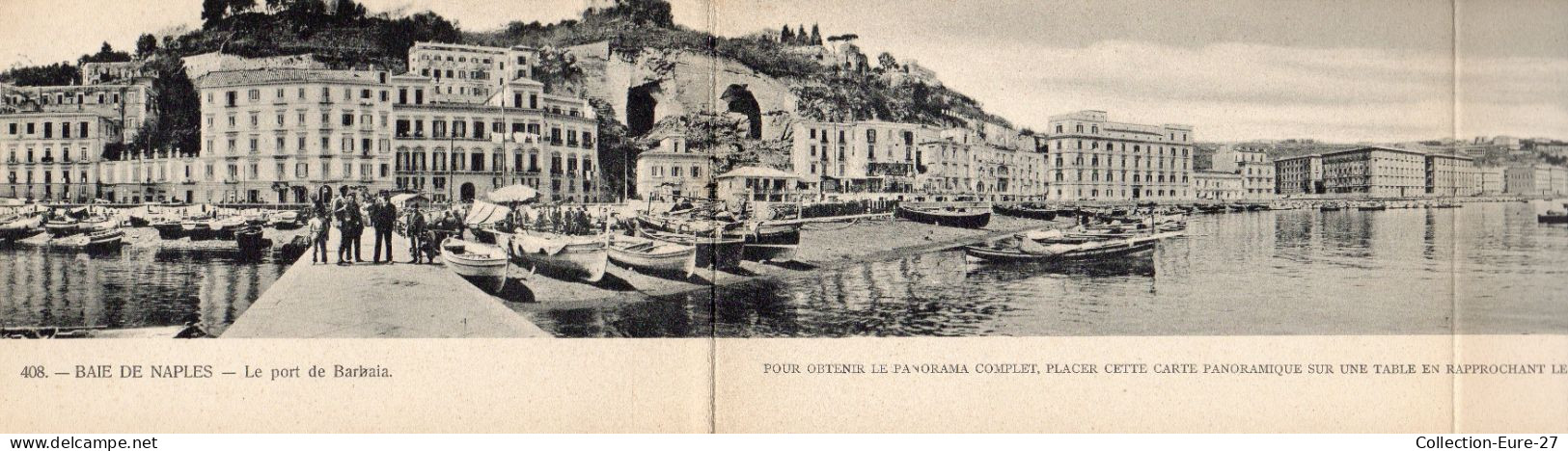 (12/05/24) ITALIE-CPA NAPOLI - CARTE 4 VOLETS - VUE PANORAMIQUE - Napoli (Napels)