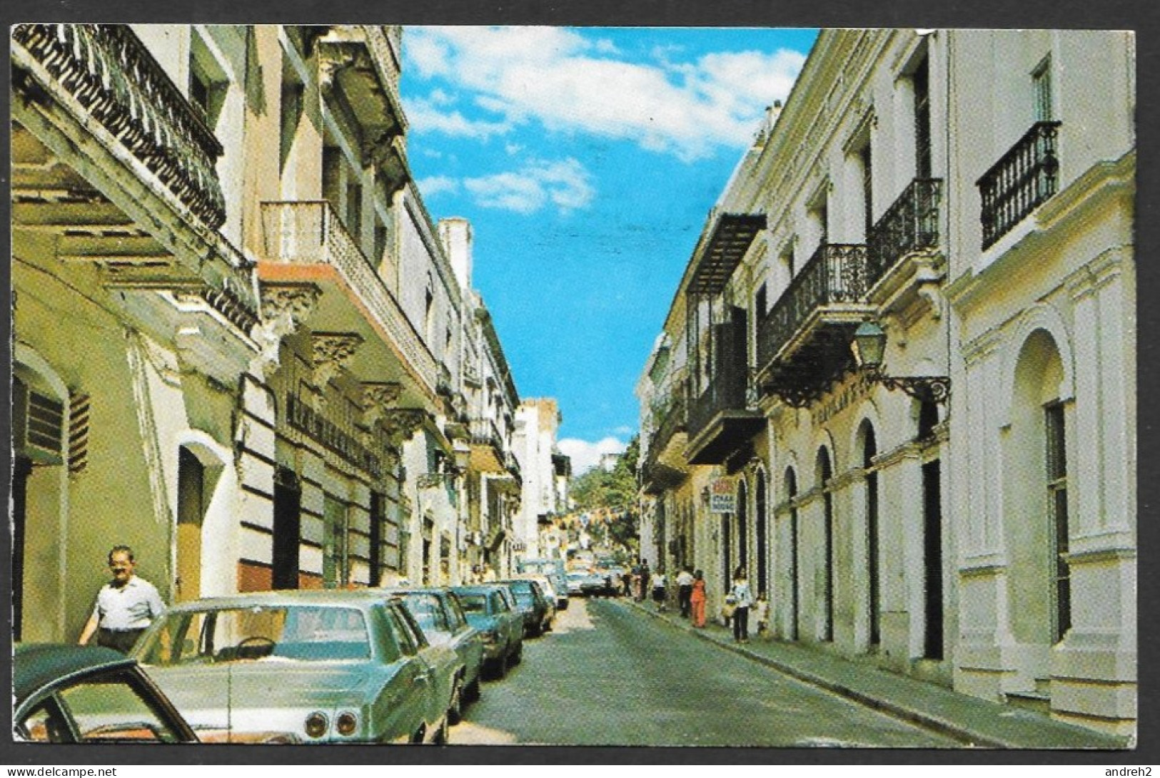 San Juan  Puerto Rico - C.P.A. Oblitérée 1977 - No: R-110 - Typical Street In Old San Juan - Puerto Rico