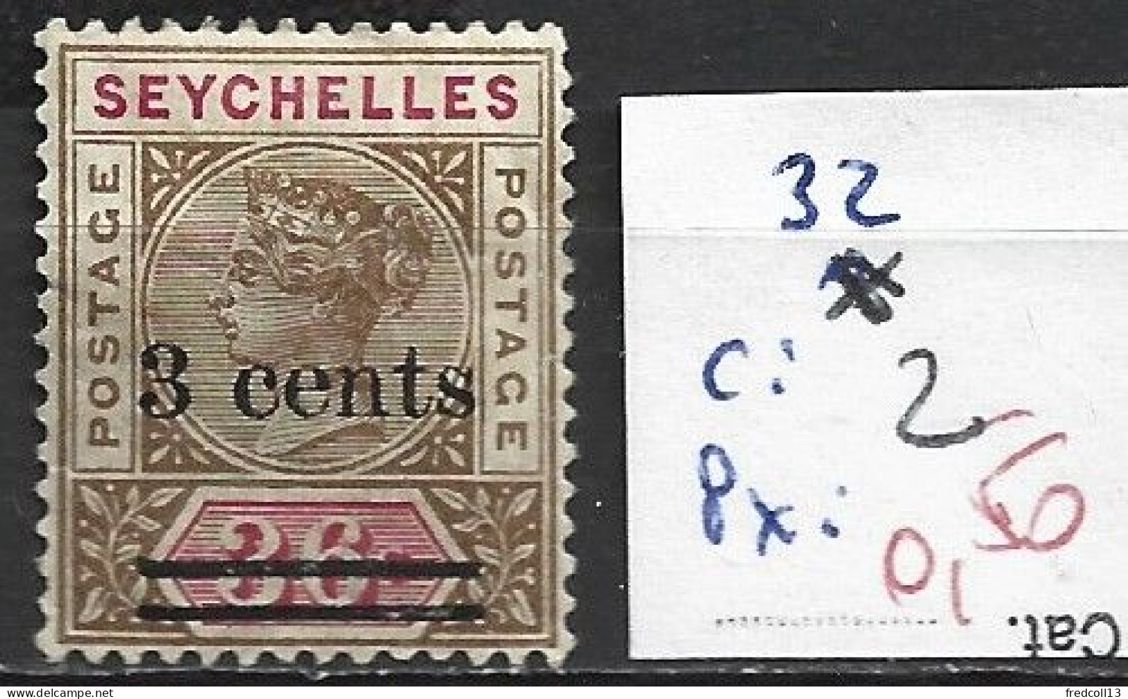 SEYCHELLES 32 * Côte 2 € - Seychellen (...-1976)