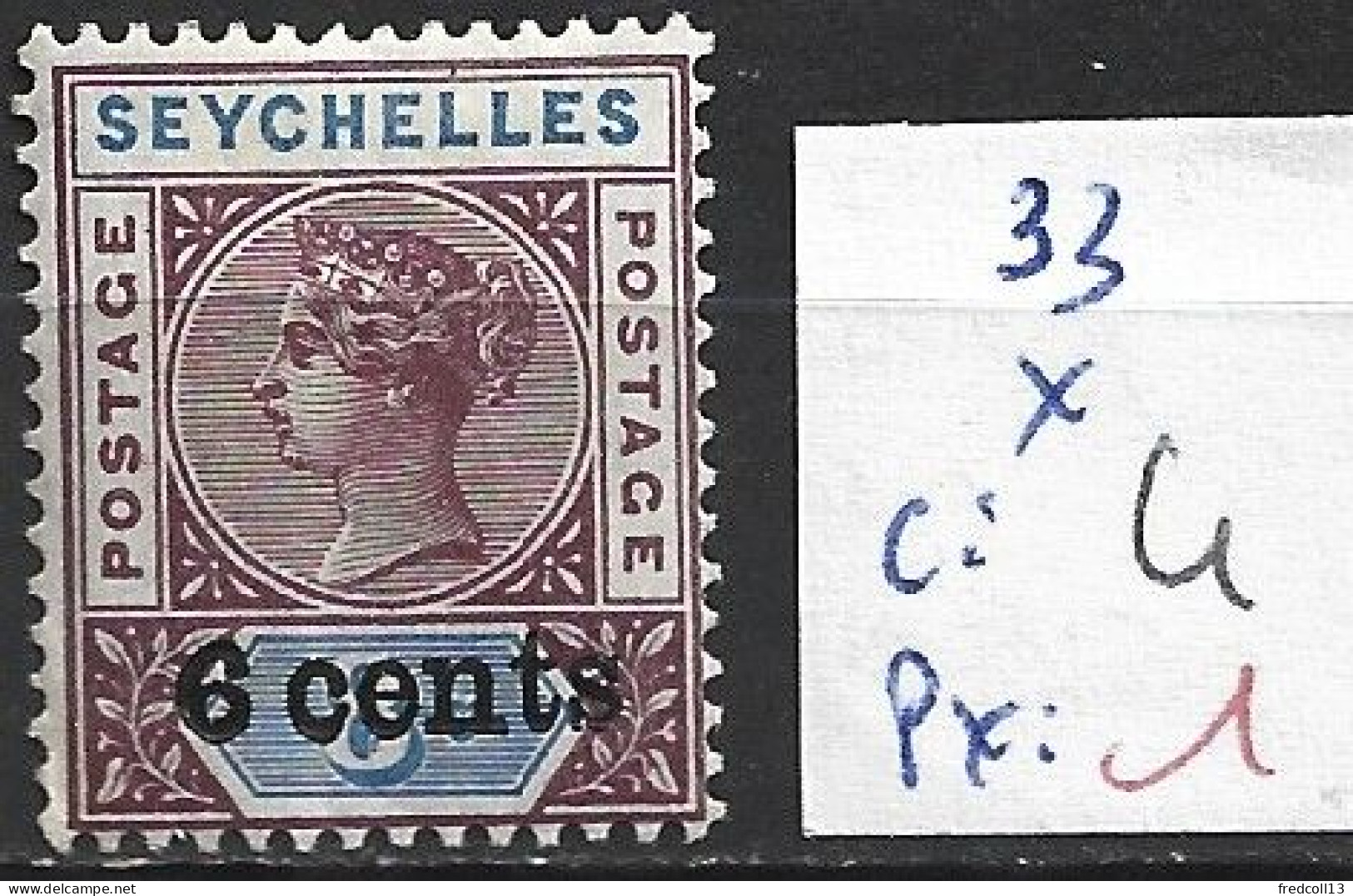 SEYCHELLES 33 * Côte 4 € - Seychelles (...-1976)