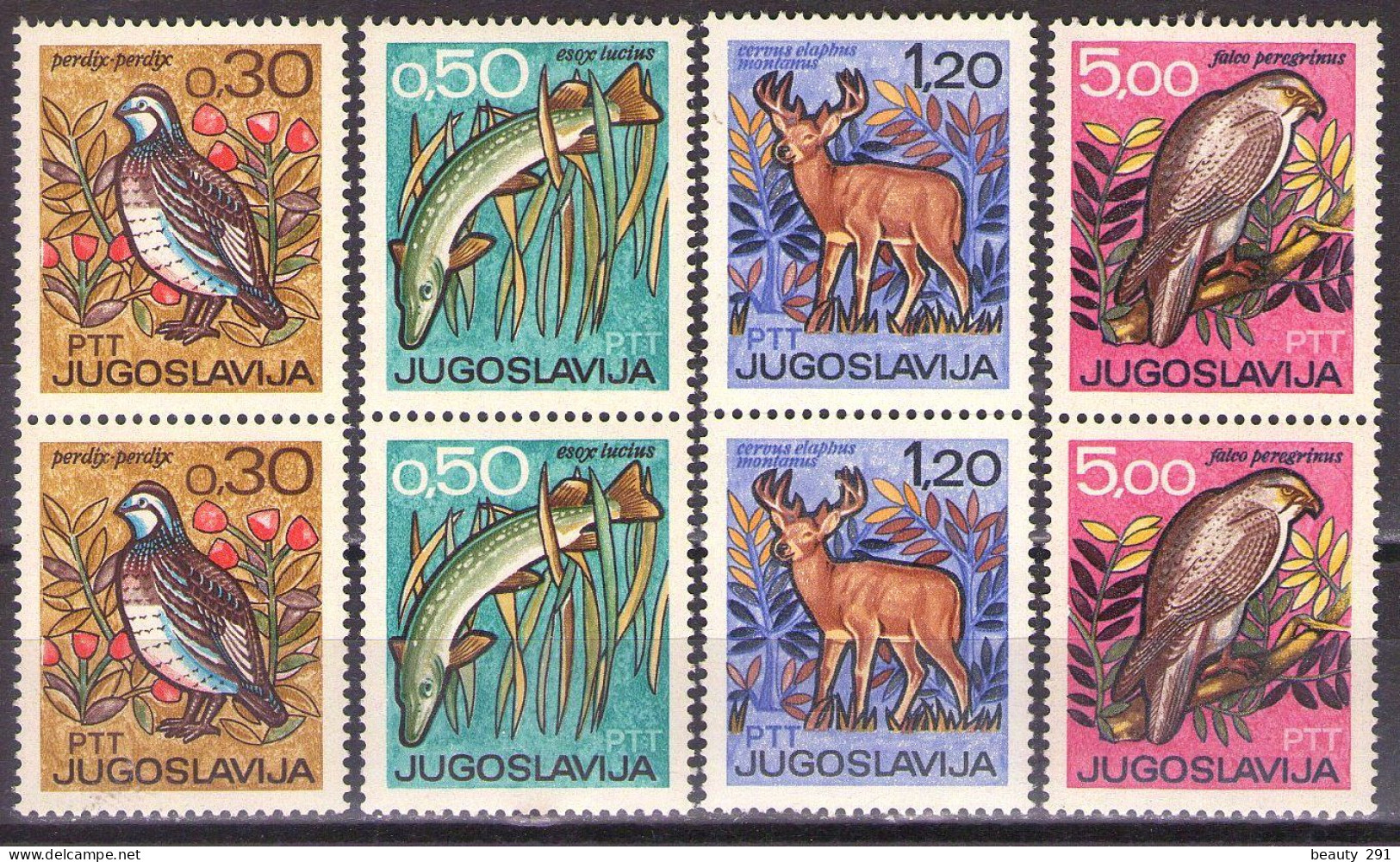 Yugoslavia 1967 - International Hunting And Fishing Exhibition In Novi Sad - Mi 1228-1231 - MNH**VF - Ungebraucht