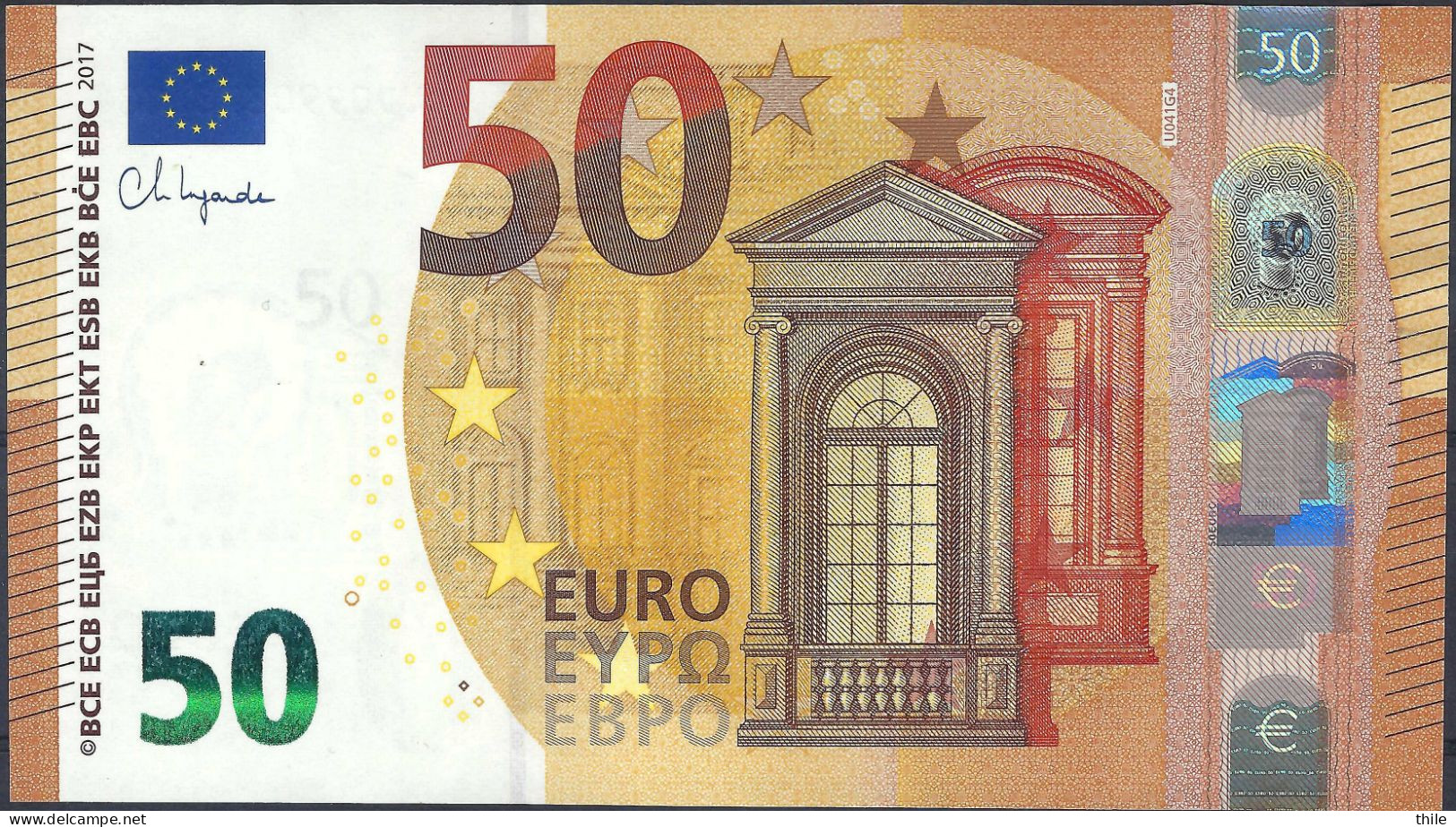 FRANCE - 50 € - UD - U041 G4 - UNC - Lagarde - 50 Euro