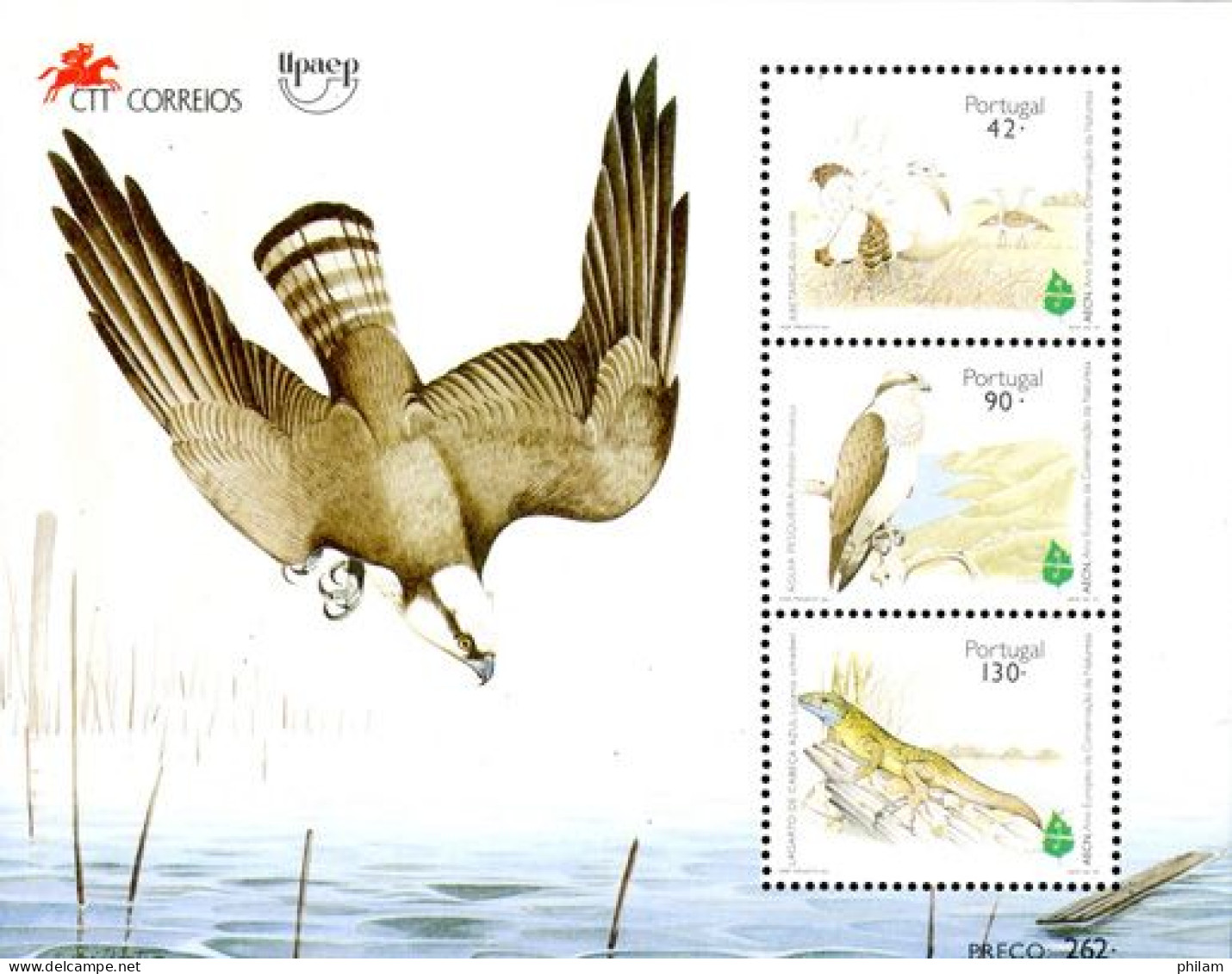 PORTUGAL 1995 - Année Européenne De La Nature - BF - Águilas & Aves De Presa
