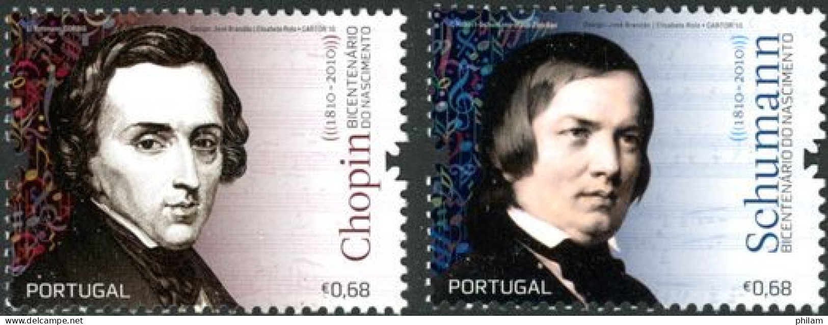 PORTUGAL 2010 - Frédéric Chopin Et Robert Schumann - 2 V. - Musique