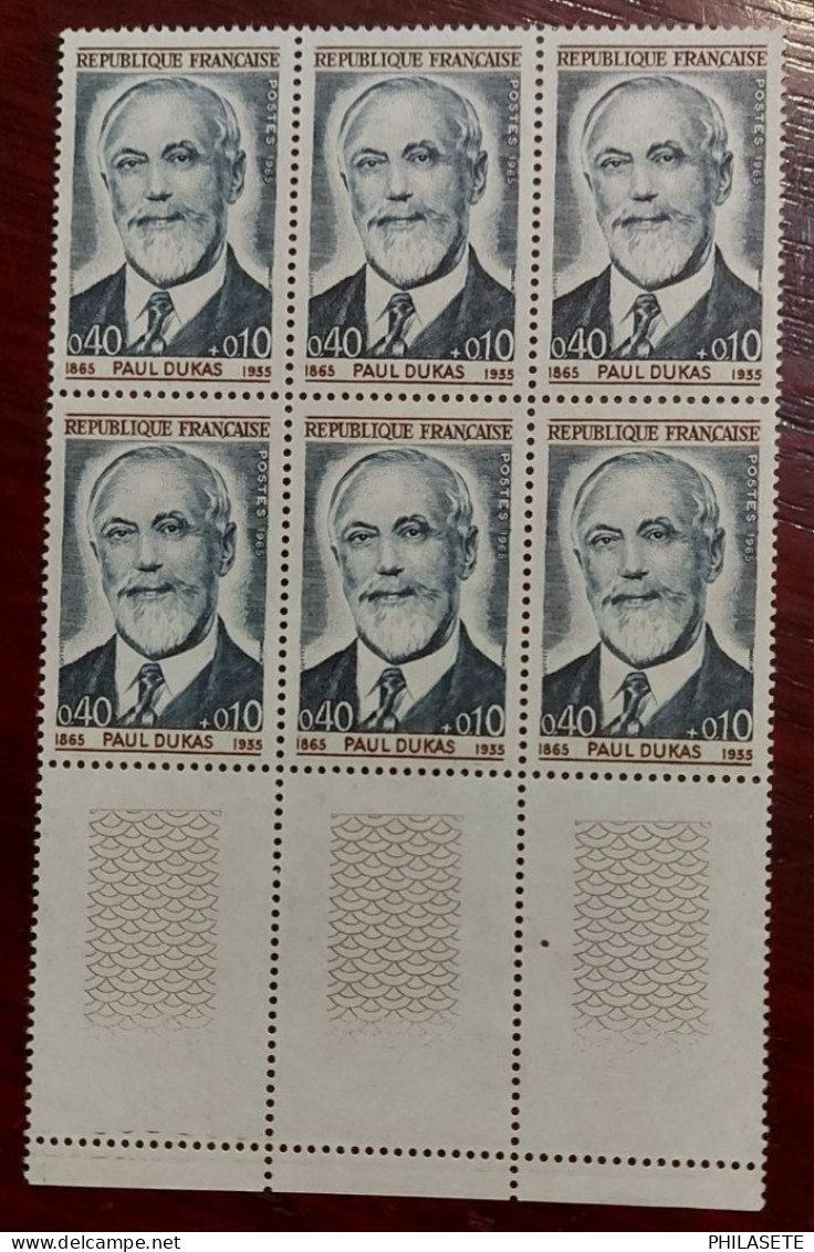 France Bloc De 6 Timbres Neuf** YV N° 1444 Paul Dukas - Mint/Hinged