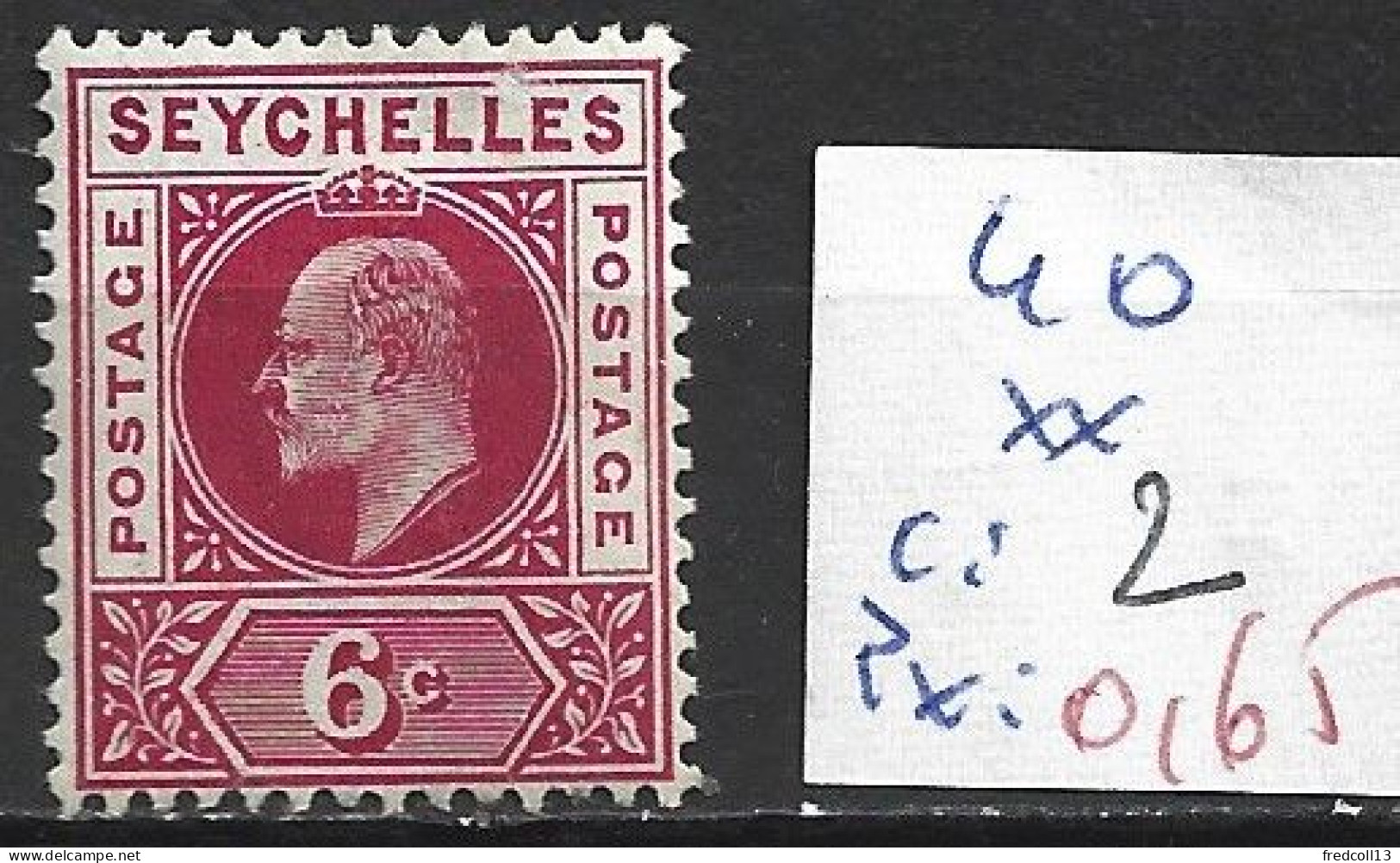 SEYCHELLES 40 ** Côte 2 € - Seychelles (...-1976)
