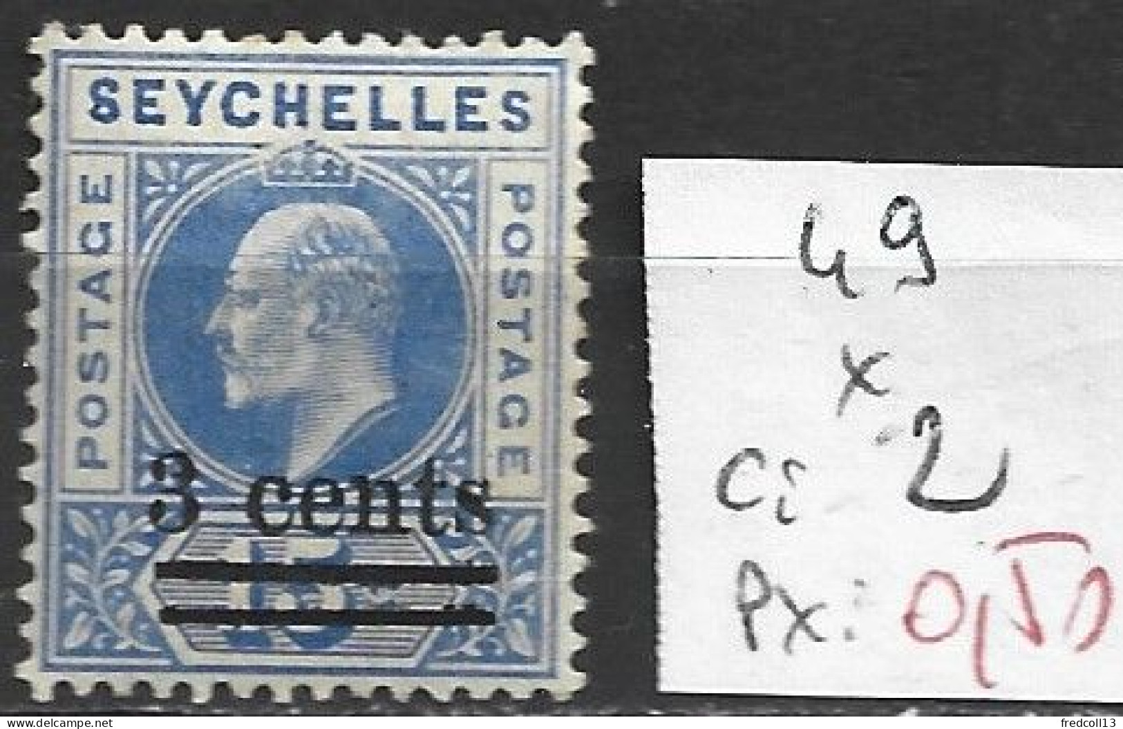 SEYCHELLES 49 * Côte 2 € - Seychelles (...-1976)