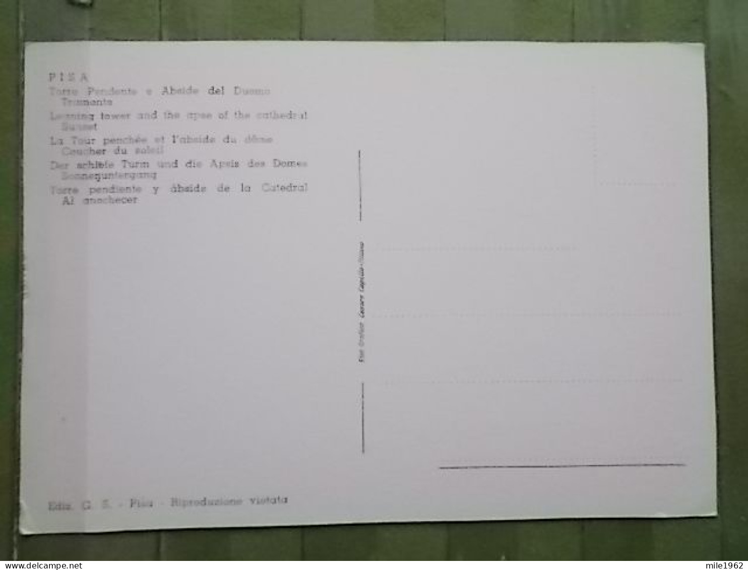 KOV 421-82 - ITALIA, ITALY, PISA - Otros & Sin Clasificación