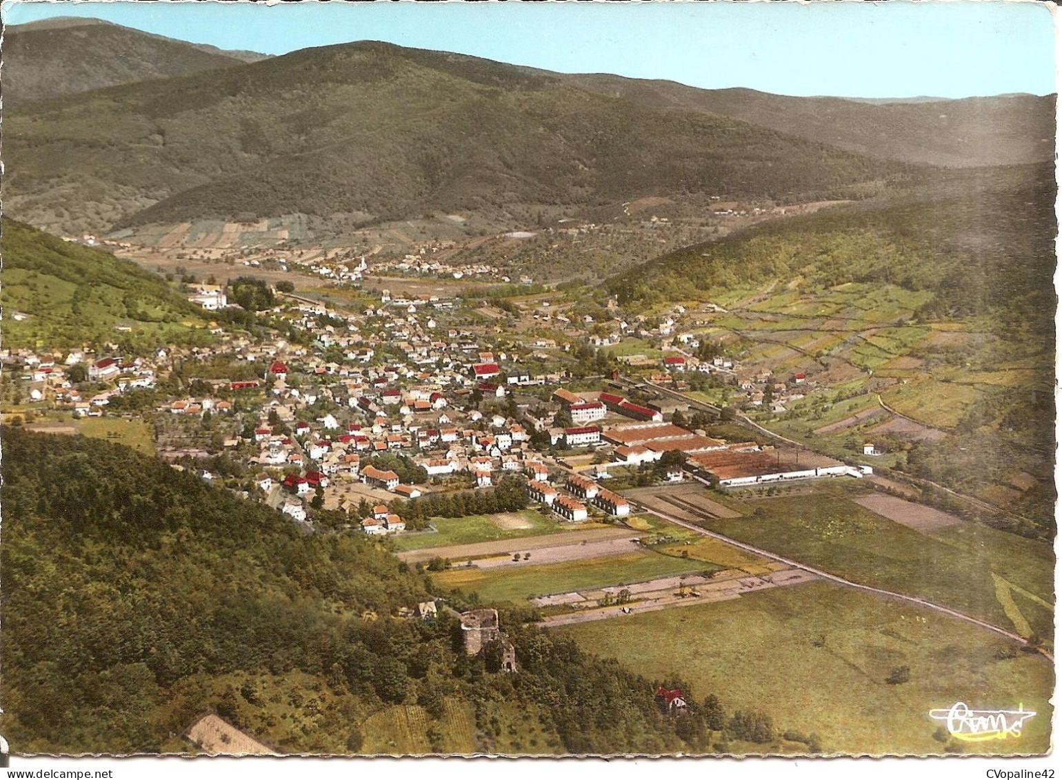 BUHL (68) Vue Générale Avec Au 1er Plan , Les Ruines Du Hugstein  CPSM  GF - Autres & Non Classés