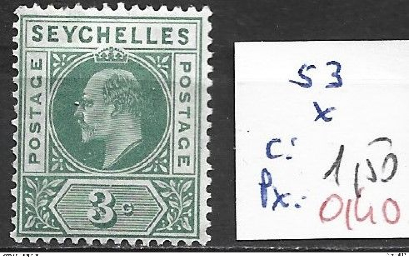 SEYCHELLES 53 * Côte 1.50 € - Seychellen (...-1976)