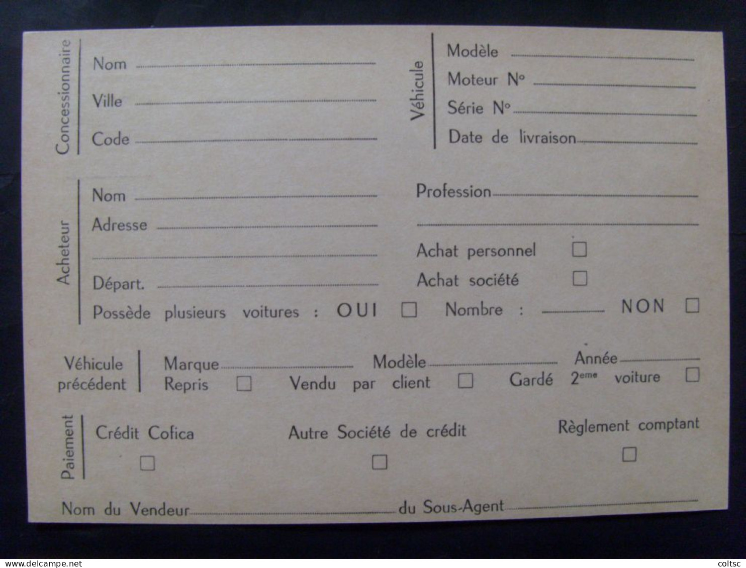18965- CP TSC Marianne De Muller 0F20 Bleu Ford France, Neuve, TBE, Réf. Storch MulE2g, Cote 110€ - Cartoline Postali E Su Commissione Privata TSC (ante 1995)