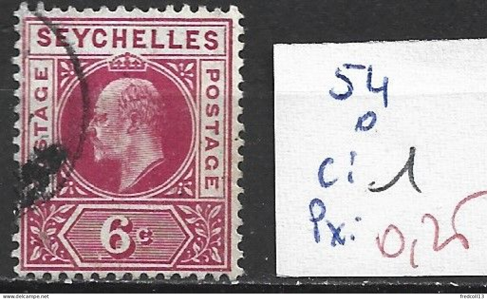 SEYCHELLES 54 Oblitéré Côte 1 € - Seychellen (...-1976)