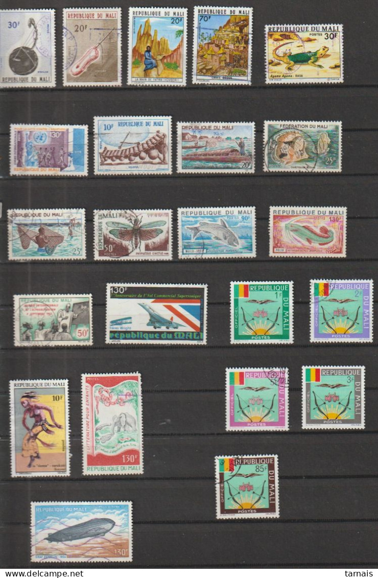 République Du Mali  Lot De 23   Timbres (lot 885) - Mali (1959-...)